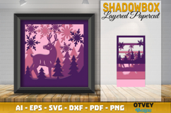 Winter Wonderland 3D Shadowbox Layered Papercut Product Image 1