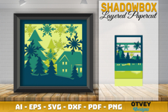 Winter Wonderland 3D Shadowbox Layered Papercut Product Image 2