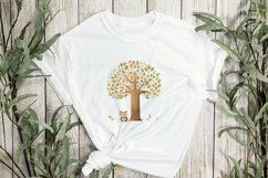 Woodland Tree Sublimation Clipart Product Image 2