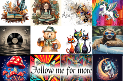 Halloween Gnomes Clipart Bundle | 10 Cute Watercolor Gnomes Product Image 10