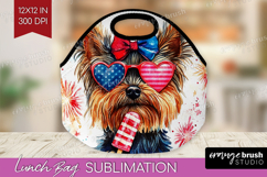 Yorkshire Terrier Dog Lunch Bag 4th Of July Lunch Bug PNG Product Image 1