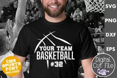Basketball Shirt Svg | Basketball Svg | Basketball Mascot 1 Product Image 1