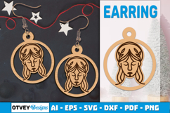 Zodiac Earring Lasercut | Earring Design Lasercut BUNDES 12 Product Image 7