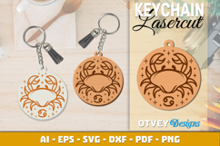 Zodiac Keychain Lasercut | Keychain Design Lasercut Product Image 1