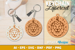 Zodiac Keychain Lasercut | Keychain Design Lasercut Product Image 1