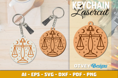 Zodiac Keychain Lasercut | Keychain Design Lasercut BUNDLES Product Image 8