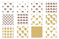 Seamless pattern with forest mushrooms. Illustration Product Image 3