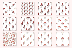 Amanitas. Illustration in hand draw style. Seamless pattern Product Image 2