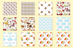 Seamless pattern with forest mushrooms. Can be used for fabr Product Image 3