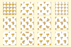 Autumn motives. Chanterelles. Seamless pattern with mushroom Product Image 3