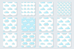 Seamless pattern with clouds. Illustration in hand draw Product Image 3