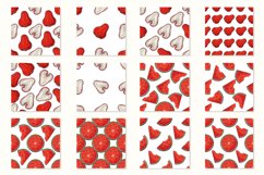 Watermelons, Rose apple, Chom-poo. Seamless pattern Product Image 3