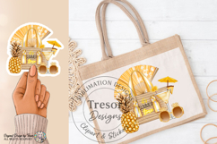 It's Summer Time Golden Beach Design | Tropical Vacation Art Product Image 5