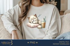 Coffee Lovers Animals PNG | Cute Animal PNG with Coffee Product Image 3