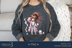 Funny Girl Early Morning PNG | Less Talk More Coffee PNG Product Image 4
