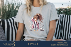 Funny Girl Early Morning PNG | Less Talk More Coffee PNG Product Image 5