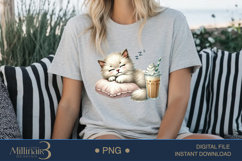 Coffee Lovers Animals PNG | Cute Animal PNG with Coffee Product Image 5