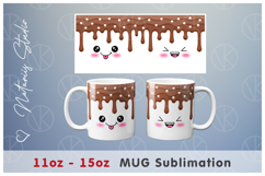 2 Funny Kawaii Designs. 11oz-15oz Coffee Cocoa Mug Product Image 4