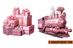 Vintage Pink Christmas Sublimation Product Image 1