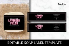 Custom Soap Bar Label Canva Template - 4 Product Image 1