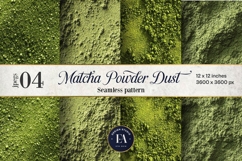 Matcha Powder Texture, Green Matcha Dust Digital Paper Product Image 1