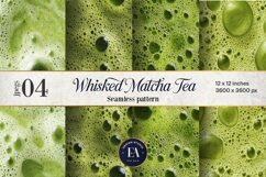 Matcha Foam Texture, Green Bubble Pattern Product Image 1