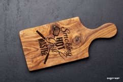 Smocking Hot Grill Master SVG Engraved | Kitchen Quote Product Image 1