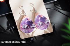 Valentines Day Teardrop Sublimation- Valentines Day Earring Product Image 1