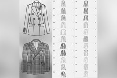 100 Procreate Double-Breasted Jacket Stamp Brushes Product Image 11