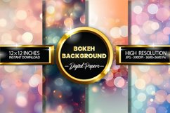 Bokeh Background Digital Papers - 04 Variations Product Image 1