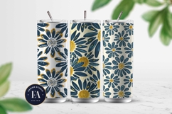Daisy Floral Pattern | Block Print Daisy Texture Product Image 2