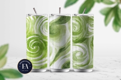 Watercolor Matcha Pattern, Green Wash Texture Product Image 2