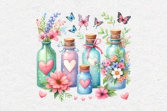 Summer Clipart, Bottles and Jars, PNG Product Image 2