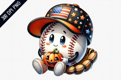 Halloween Baseball Sublimation - Clipart PNG Design Product Image 1