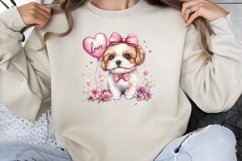 Valentine Dog Clipart PNG Product Image 1