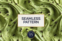 Matcha Ice Cream Pattern, Matcha Dessert Digital Paper Product Image 3