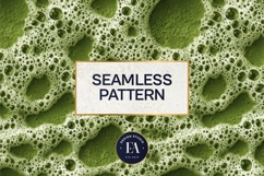 Matcha Foam Pattern, Matcha Froth Texture Digital Paper Product Image 3