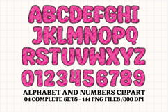 Neon Halloween Alphabet png clipart,halloween letters doodl Product Image 4