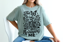 Snarky Skeleton PNG SVG Bundle, Sarcastic Skull Trendy PNG Product Image 10