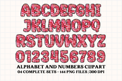 Valentine Alphabet Clip Art, valentines day letters doodle Product Image 4