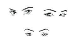Facial Eyes Set 1 Procreate Brush Stamps, 19 Eyes Product Image 10