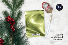 Matcha Liquid Marble, Green Abstract Swirl Digital Paper Product Image 4