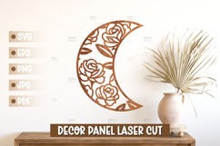 15 Moon Wall Art SVG - Moon Laser cut, Baby Room Home Decor Product Image 2