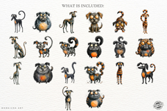 Quirky Zombie Dogs Clipart Product Image 4