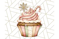Christmas Sweet Shoppe Clipart PNG, Pastel Bakery Art Product Image 2