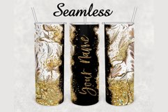 Faux Gold Glitter Marble 20 oz sublimation design tumbler Product Image 1