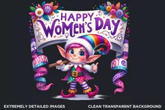 International womens day Clipart, Elf clipart, fantasy Product Image 2
