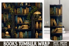 Tumbler Sublimation Wrap Magical Books Product Image 1