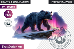 Watercolor Polar Bear Arctic Wildlife animal Illustration Product Image 1