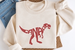 Canada Dinosaur SVG PNG | T-Rex Word Art Cut File Product Image 5